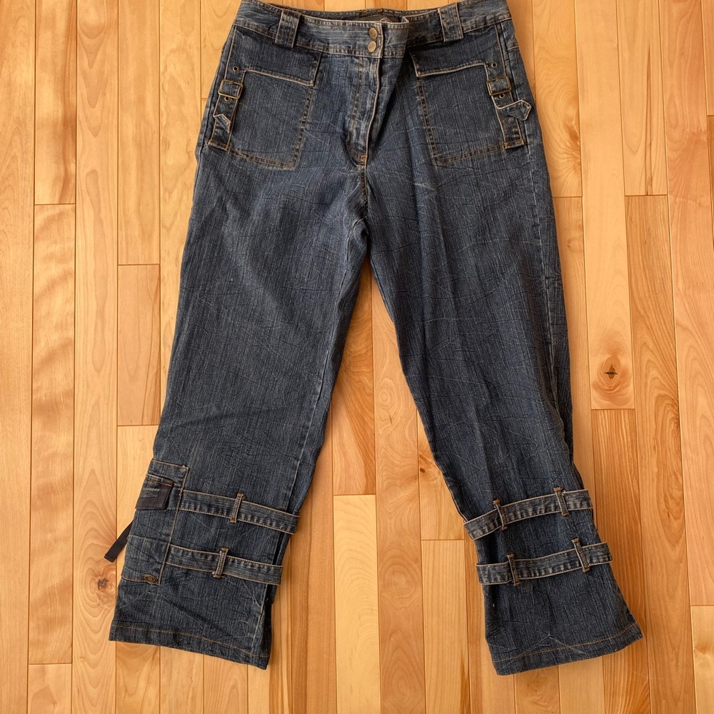 Trendy Dark Denim Women's Flare Jeans